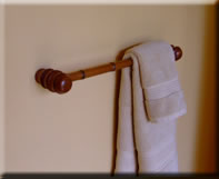 bamboo towel rack
