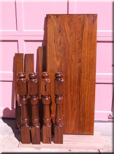 French Walnut Table custom made by Harmony Water