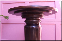 Mahogany Table Base by Harmony Water